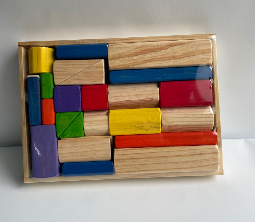LIBRO BLOQUES COLOR Y NATURAL X25 BOLSA - MADERITAS