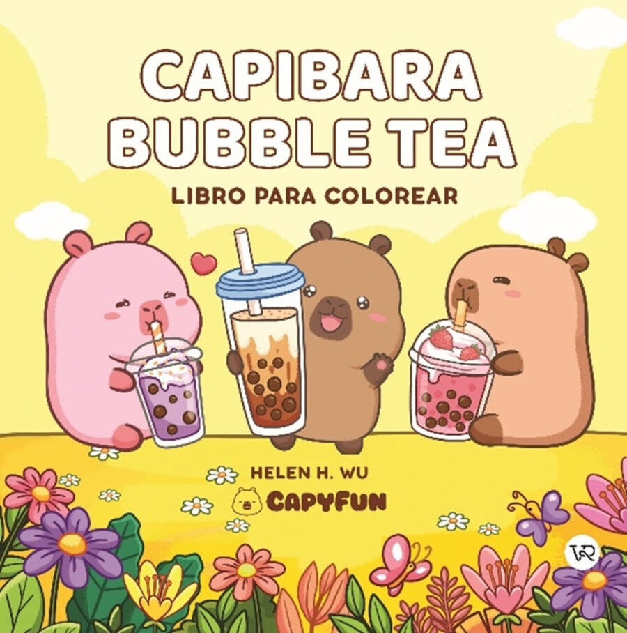 CAPIBARA BUBBLE TEA - PARA COLOREAR