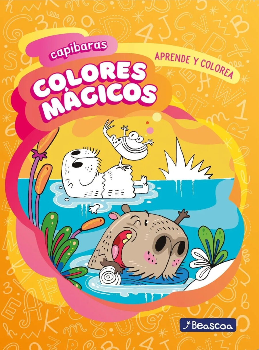 CAPIBARAS - COLORES MAGICOS - APRENDE Y COLOREA