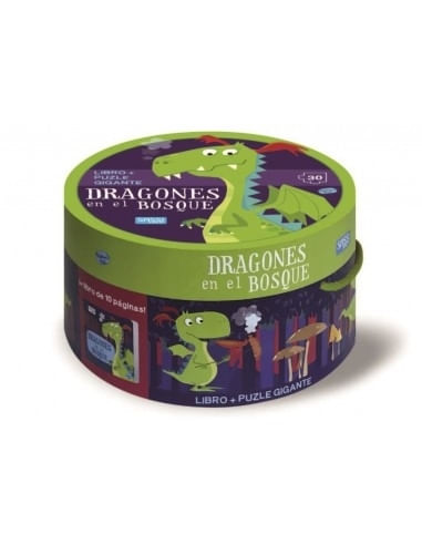 DRAGONES EN EL BOSQUE - LIBRO + PUZLE
