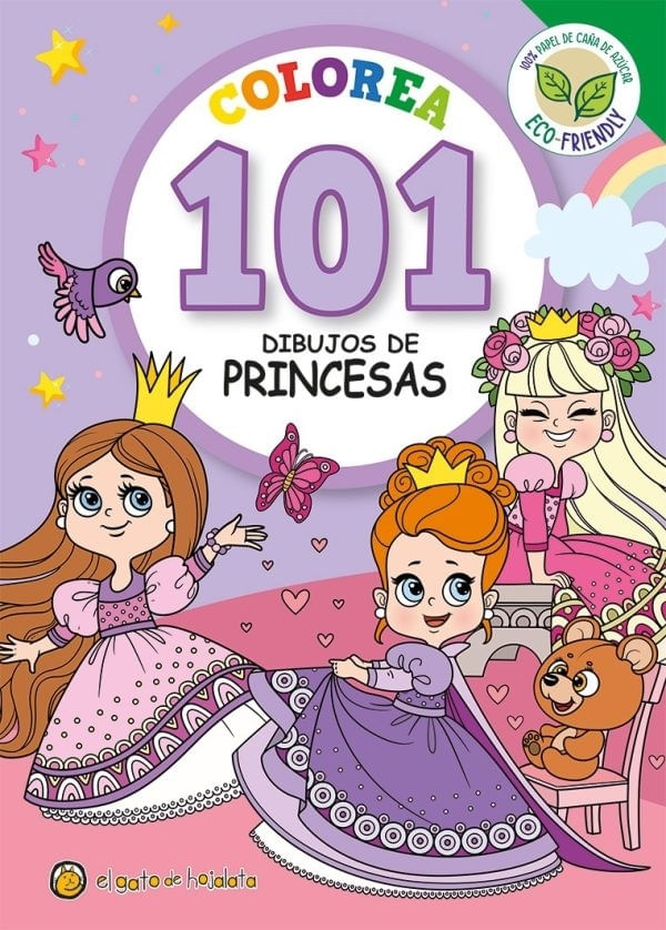 COLOREA 101 DIBUJOS DE PRINCESAS