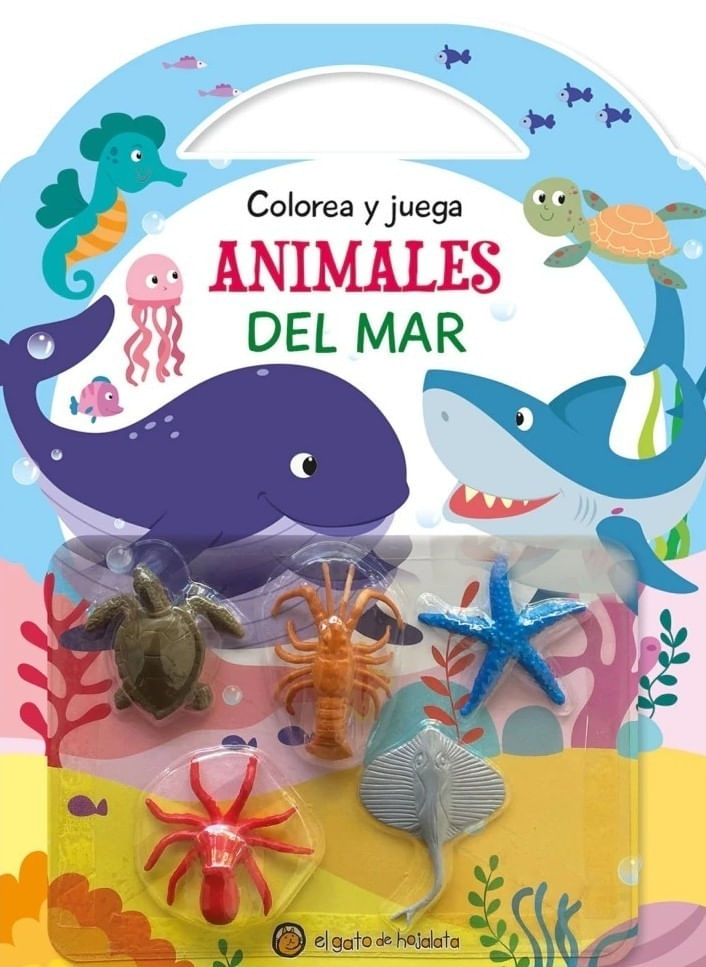 COLOREA Y JUEGA - ANIMALES DEL MAR
