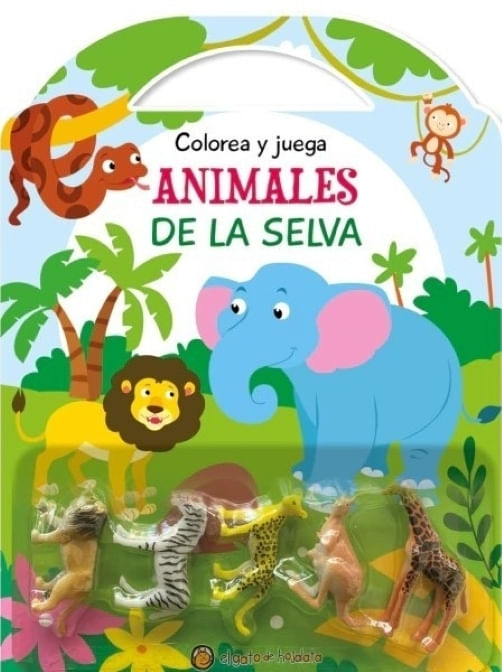 COLOREA Y JUEGA - ANIMALES DE LA SELVA