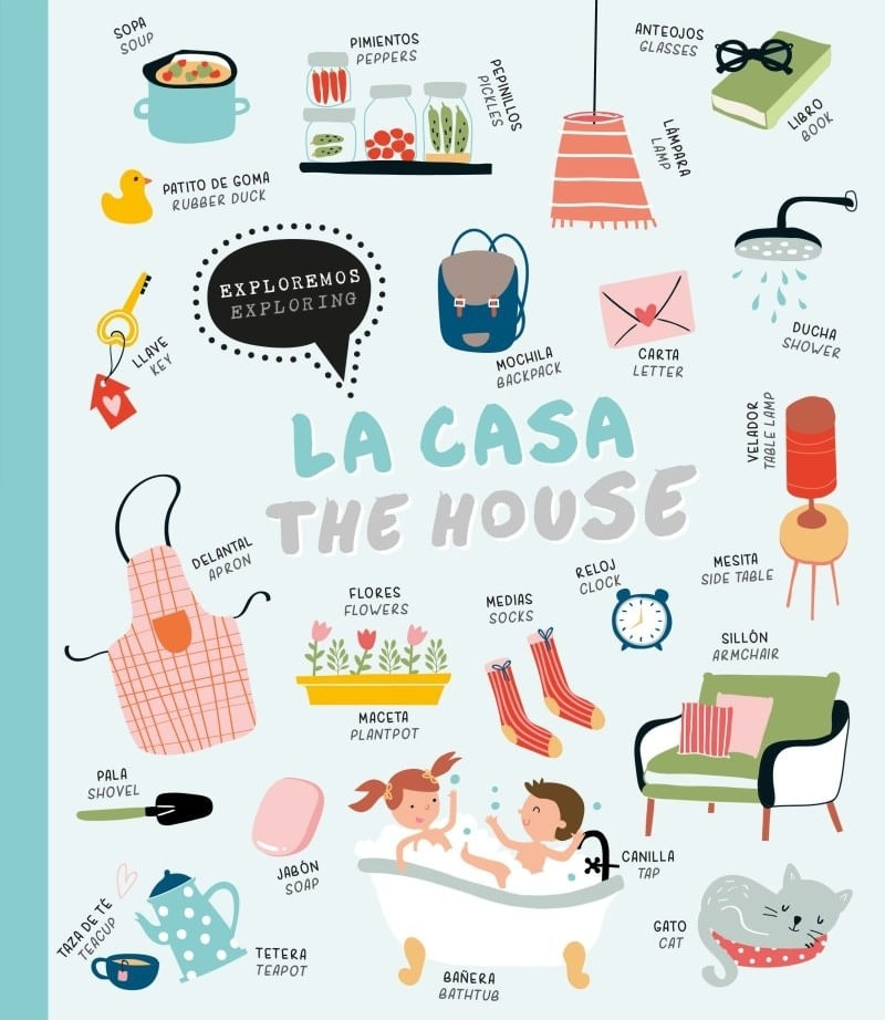 EXPLOREMOS LA CASA - EXPLORING THE HOUSE - CARTONE