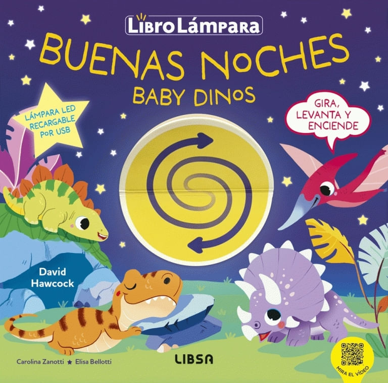 BUENAS NOCHES BABY DINOS - LIBRO LAMPARA - CARTONE