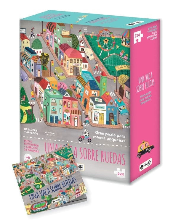 UNA VACA SOBRE RUEDAS - PUZZLES REVERSIBLES
