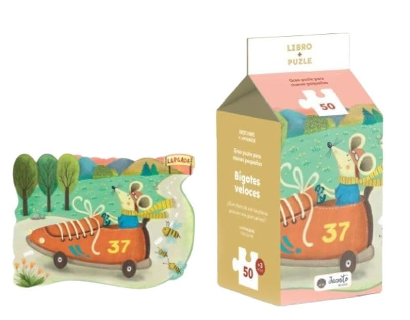 BIGOTES VELOCES - LIBRO + PUZLE - CARTONE
