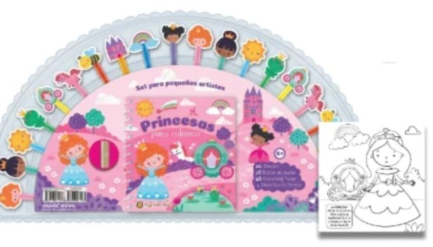 PRINCESAS - SET PARA PEQUEÑOS ARTISTAS