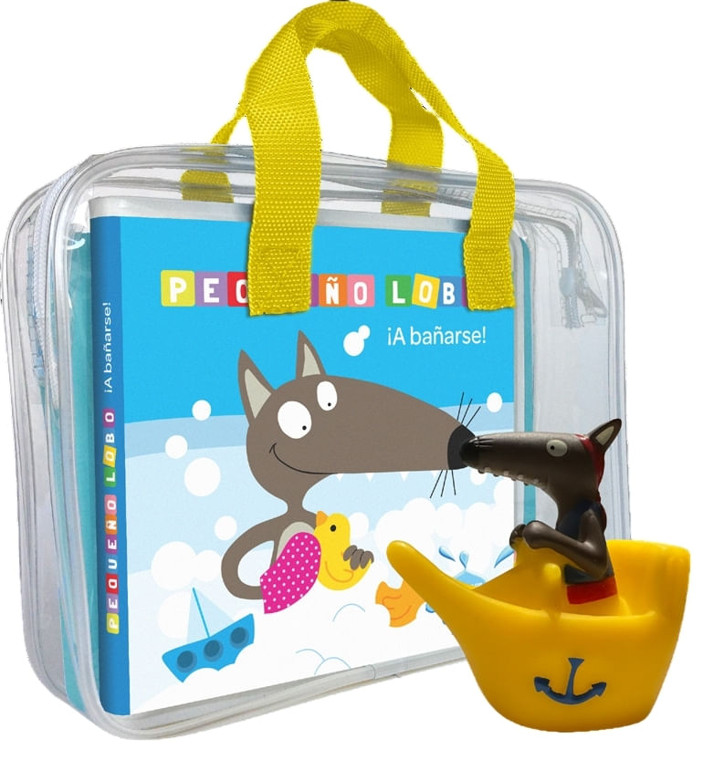 PEQUEÑO LOBO A BAÑARSE - LIBRO PL + MUÑECO